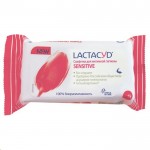 Салфетки для интимной гигиены, Lactacyd (Лактацид) №15 сенситив для чувствительной кожи без отдушек (экстракт хлопка)