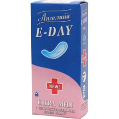 Прокладки женские ежедневные Ангелина ультра медиум с антибактериальным слоем 20 шт.