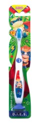 Зубная щетка детская D.I.E.S. динозавр с присоской мягкая от 3 лет