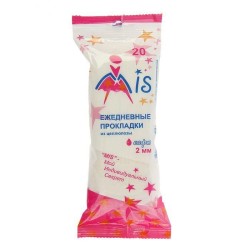 Прокладки женские ежедневные Mis софт целлюлозные 2 мм 1 капля 20 шт.