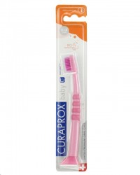 Зубная щетка детская Curaprox Беби с гуммированной ручкой с 0 до 4 лет цвет в ассортименте