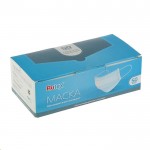 Маска медицинская одноразовая, Rutex (Рутекс) 50 шт Стандарт 3-х слойная голубая 2400003675805