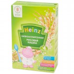Каша безмолочная, Heinz (Хайнц) 160 г рисовая низкоаллергеннная  с пребиотиками с 4 мес