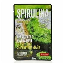 Маска тканевая для лица Dermal Спирулина