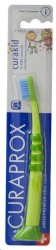 Зубная щетка детская Curaprox КураКид с гуммированной ручкой с 0 до 4 лет салатовая