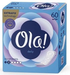 Прокладки женские ежедневные Ola дэйли без аромата 60 шт.