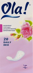 Прокладки женские ежедневные Ola дэйли бриз део Бархатная роза 20 шт.